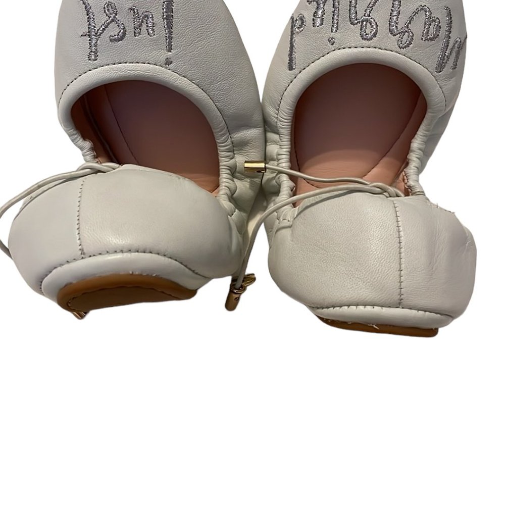 Kate Spade Cream Flats with Silver Embroidery - Picture 6 of 7